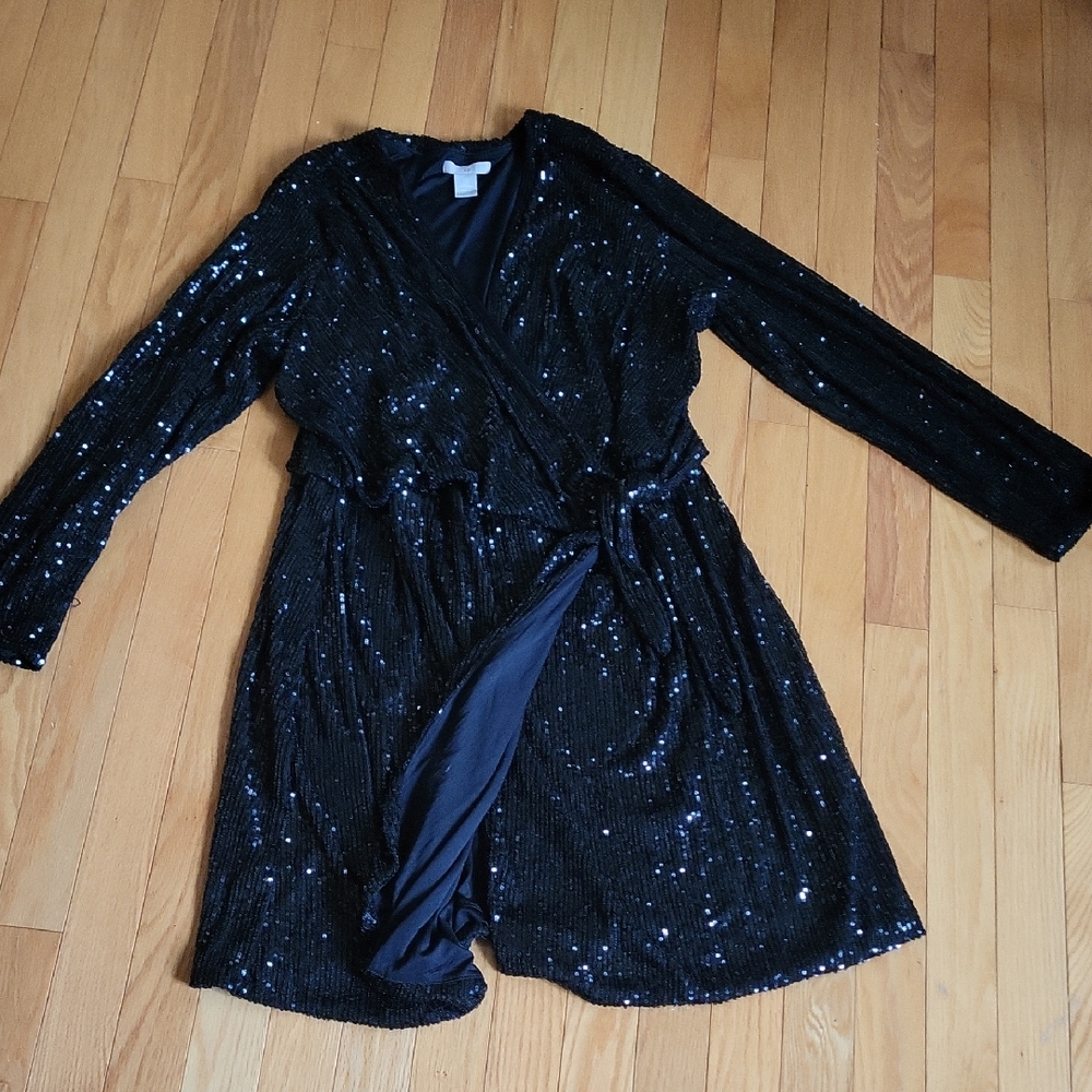 NWOT Sequin Dress H&M Size L